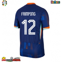 Camisa de Futebol Holanda Jeremie Frimpong #12 Equipamento Secundário Europeu 2024 Manga Curta